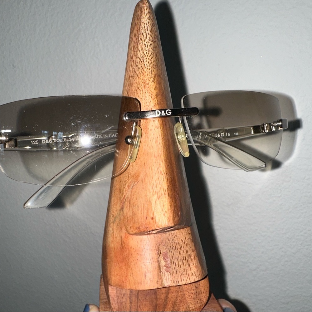Authentic Vintage D&G Clear Sunglasses